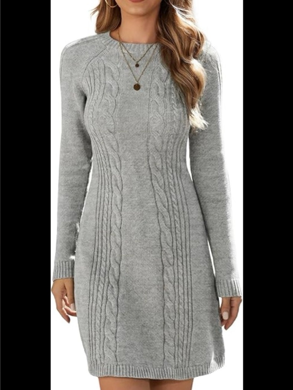 Hollister Mini Grey Knit Sweater Dress size Small - Picture 5 of 5